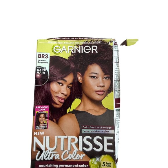 GARNIER NUTRISSE Ultra Color Lot of 2  BR3 Intense Burgundy Hair Color NEW NIB - Picture 5 of 5